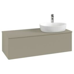 V&B; Meuble sous-lavabo sans structure de façade, éclairage Antao 120x36x50cm, H I P, WBP Lac, st. Gr m Lac ; Villeroy & Boch (L34050HK)