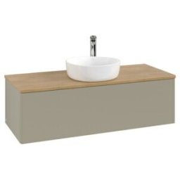 V&B; Meuble sous lavabo sans structure de façade, avec éclairage Antao 120x36x50cm, HL, WBP hon. Oa, st G m Lac ; Villeroy & Boch (L32051HK)