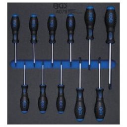 Insert de servante d'atelier 2/3 : Tournevis Profil T (pour TX) T6 - T40 11 pièces BGS ; BGS technic (4079)