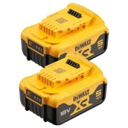 Kit de batterie DEWALT, 18V / 5,0Ah (DCB184P2-XJ)