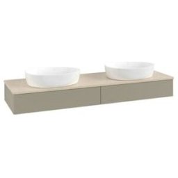 V&B; Meuble sous lavabo avec structure de façade, éclairage Antao 160x50cm, couleur WBP botti., st. Gr m Lac ; Villeroy & Boch (L17113HK)