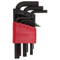 Gedore Set de tournevis d’angle hexagonal 6 pans 1,5-10 mm 9 pièces R36605009 ; Gedore Red (3301331)