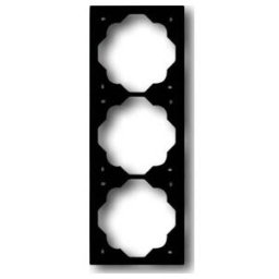 Busch-Jaeger Cadre triple noir mat, impuls 1723-775 (2CKA001754A4426)