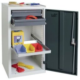 Armoire d'outillage/Servante de machine H1000xl500xP500 mm 2 tiroirs, 1 tablette ; Stumpf Metall (3001271)