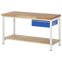 Établi Rau modèle 8001 avec tablette LxPxH 1500x900x840mm (03-8001A7-159B4S.11)