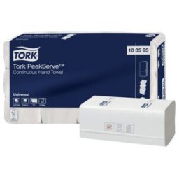 Tork Peak Serve Rouleau de serviette en continu H5 1 épaisseur ; E/D/E (100585)