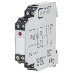 BTR NETCOM Bloc de connexion 2W KRA-M8/21-21 24AC/DC ; Metz Connect (11061913)