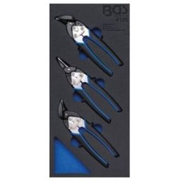 Insert de servante d'atelier 1/3 : Jeu de cisailles à tôle mini 3 pièces BGS ; BGS technic (4125)