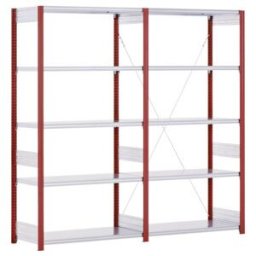 Type de rayonnage Bito:EL 40mm set de rayonnage / 100kg 1999x 996x624 5FB RAL3000 (C1236-0024)