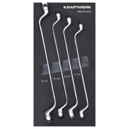 Kraftwerk Jeu de clés à douille coudées 4 pièces 20x40 insert (105.301.012)