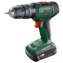 Perceuse-visseuse à percussion 2 vitesses sans-fil UniversalImpact 18V BOSCH, 1x batterie et chargeur inclus (06039D4101)