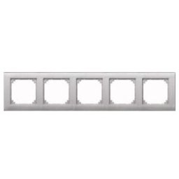 Merten Cadre 5 pièces alu horizontal/vertical 486560 (486560)