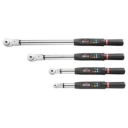Facom Clé dynamométrique électronique avec indicateur de couple et clé à cliquet amovible S.382V 10 - 200 Nm (E.306A200S)