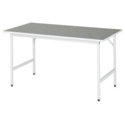 Table de travail linoléum Rau LxPxH 1500x800x800-850mm (06-500L80-15.12)