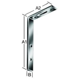VORMANN Équerre pour rideaux 120x55x17x3,5mm acier galvanisé (000160120Z)
