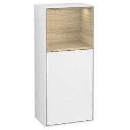 V&B; Finion Armoire latérale Éclairage mural 41,8x93,6cm, gauche, blanc brillant ; Villeroy & Boch (G500PCGF)