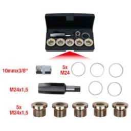 KS Tools Kit de réparation pour bouchons de vidange, 12 pcs. M24x1,5 (150.4950)