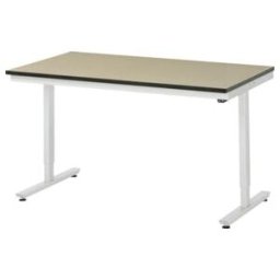 Table de travail adlatus RAU 150 réglable en hauteur électriquement Plan de travail MDF 1500 mm x 800 mm (08-AT-150-080-F)