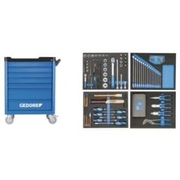 Servante d'atelier Gedore WSL-L-TS-147 avec un assortiment d'outils de 147 pièces (2980312)