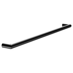 Keuco Porte-serviettes REVA avec porte-savon intégré, L 800 mm, noir mat (12801370800)