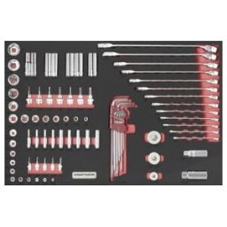 Kraftwerk PRO LINE EVA Insert d'outils en pouces 80 pcs 60x40 cm (105.502.032)