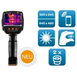 Testo 883 Caméra thermique 320 x 240 pixels, mise au point manuelle, application, laser (0560 8830)