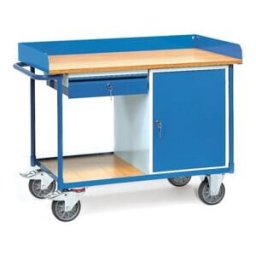 fetra Servante d'atelier 2436 - charge max. 400kg pneus TPE (2436)