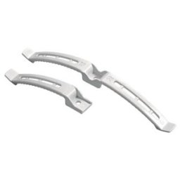 Hettich Support câble simple pour plateau de table, 45968 L 120mm, l 20mm plastique gris (45968)