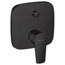 hansgrohe Kit de montage complet Talis E mitigeur bain encastré, noir mat