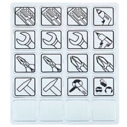 Set d’étiquettes magnétiques 20 pcs ; E/D/E