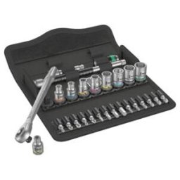 Jeu de clés à douilles WERA, carré 1/4″ 28 pièces P (05004017001)