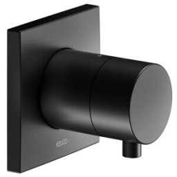 Keuco Kit de montage IXMO Comfort noir, vanne d'arrêt encastrée, angle, pour 1 consommateur (59541371002)
