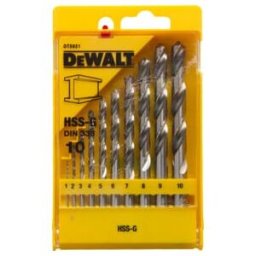 DEWALT Set HSS-G 1-10 (10 pièces) DT5921-QZ (DT5921-QZ)