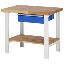 Établi Rau modèle 7001 avec tablette LxPxH 1000x900x840mm (03-7001A7-109B4S.11)