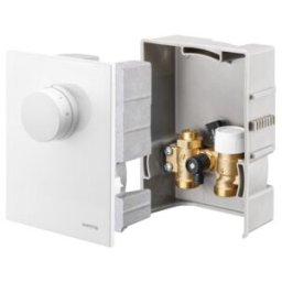 Oventrop Régulation de température ambiante Unibox E BV blanc, avec dérivation (1022724)