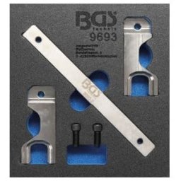Insert de servante d'atelier 1/6 : Jeu d’outils de réglage d’arbre d’équilibrage pour Mercedes-Benz OM651 Kraftmann ; BGS technic (9693)