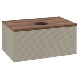 V&B; Meuble sous lavabo avec structure de façade - Éclairage Antao 80x36x50cm, WBP w. wal, st. Gr m Lac ; Villeroy & Boch (L30112HK)