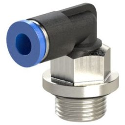 Riegler Raccord coudé L « Série bleue » mini, rotatif, M6, 125.006-4M (125.006-4M)