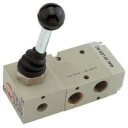 Riegler Electrovanne 3/2 voies, manuelle, levier 90° monostable G 1/8 (514.101)