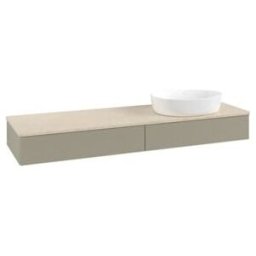 V&B; Meuble sous lavabo avec structure de façade - Éclairage Antao 160x50cm, couleur WBP botti., st. Gr m Lac ; Villeroy & Boch (L16113HK)
