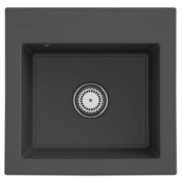 V&B; Évier Subway 50 S avec garniture, manuel, graphite CeramicPlus ; Villeroy & Boch (331501i4)