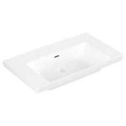V&B; Subway 3.0 Meuble-lavabo 80x47 cm, angle, avec trop-plein, blanc pierre C-plus ; Villeroy & Boch (4A7082RW)