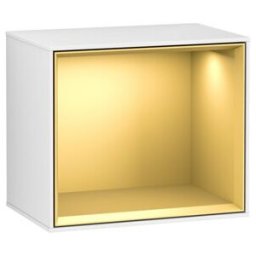 V&B; Finion Module d'étagère Éclairage mural 41,8x35,6x27cm, étagère gol m, glo wh. Lac ; Villeroy & Boch (G580HFGF)
