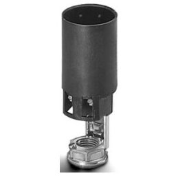 Houben Douille E14 pour bougie noir, 65 mm, M10x1 109813 (109813)