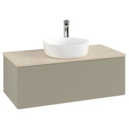 V&B; Meuble sous lavabo avec structure de façade, éclairage Antao 100x36x50cm, HL, WBP botti., st Gr m Lac ; Villeroy & Boch (L31153HK)