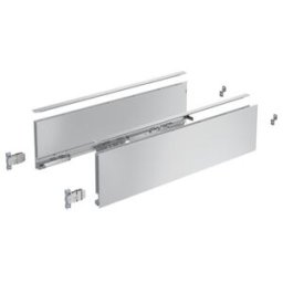 AvanTech YOU Kit de profil de côté de tiroir, hauteur 139 mm x NL 600 mm, argent, à gauche et à droite ; Hettich (9255260)