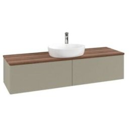 V&B; Meuble sous lavabo avec structure de façade - Éclairage Antao 160x50cm, HL, WBP chêne blanchi, st. Gr m Lac ; Villeroy & Boch (L36152HK)