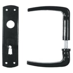 Set de poignées Serrure universelle pour coffret BB noir 55mm VK 8mm ; Bever & Klophaus (107K320KPF)
