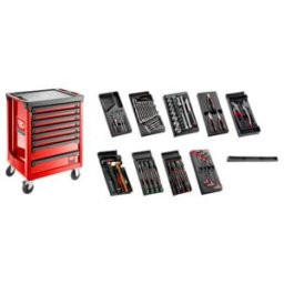 Facom Servante d’atelier 8 tiroirs, 9 modules plastique, rouge (SPOTLIGHTBNL)