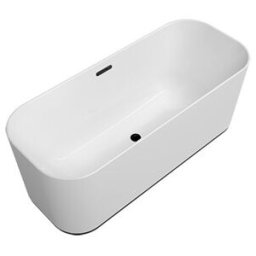 V&B; Baignoire îlot Finion Équip. bleu mat 170x70 cm, PtoVtl., ÜL, Anneau, blanc pierre ; Villeroy & Boch (177FIN7A400V2RW)